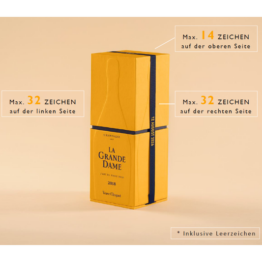 2018 La Grande Dame zum individuellen Beschriften, Champagne, Frankreich
