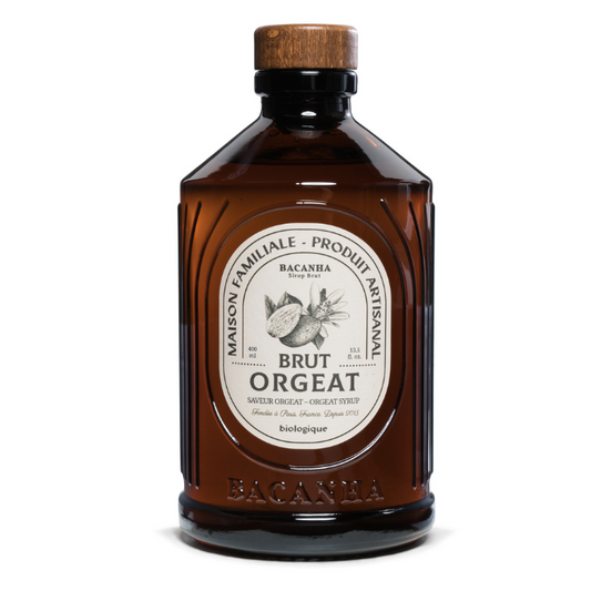 Bio Orgeat Mandel Sirup mit Orangenblüten
