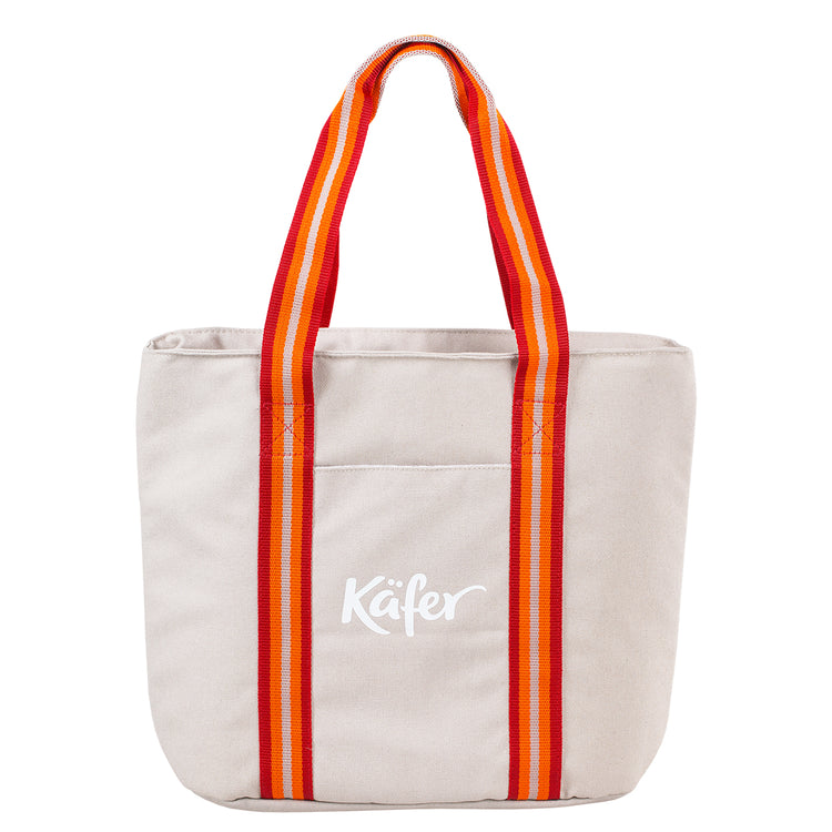 Picknick Kühltasche, grau-rot