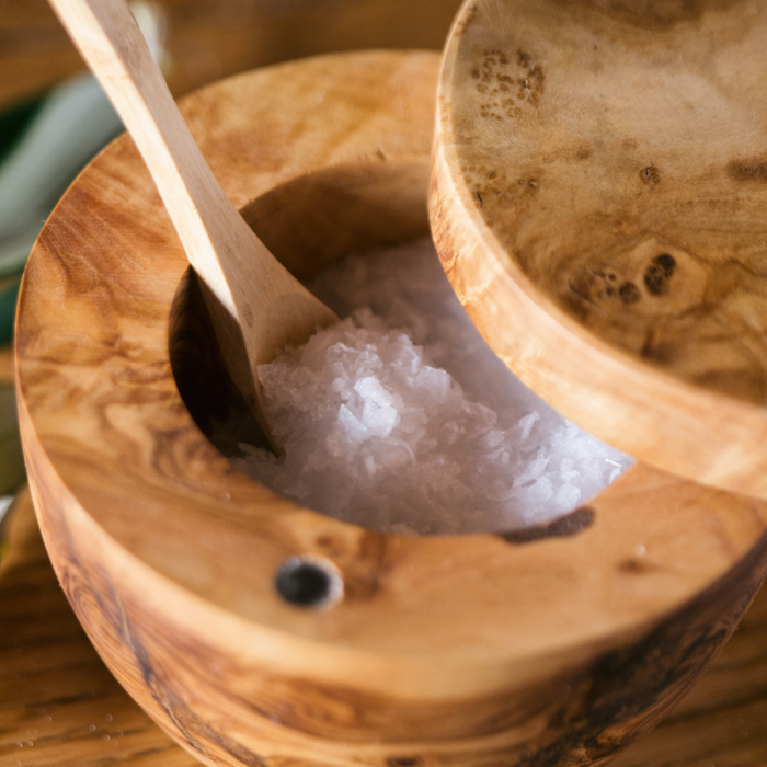 Fleur de Sel "Mar Blau" mit schwarzem Knoblauch